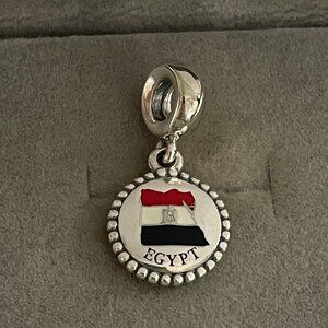 Pandora Egypt Flag Map Charm